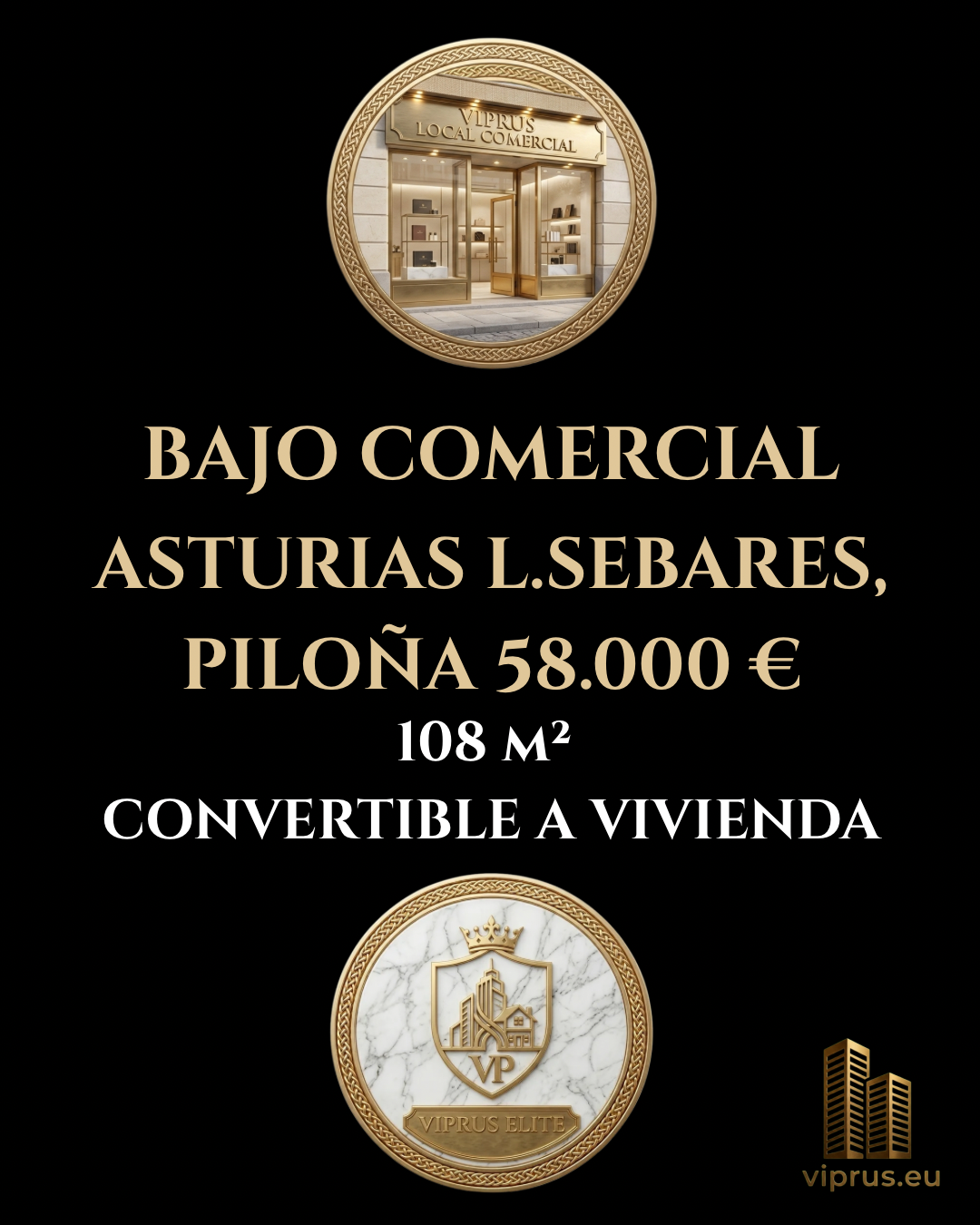 Bajo Comercial en Piloña: 108 m² CONVERTIBLE A VIVIENDA (58.000 €) Bajo Comercial en Piloña: 108 m² CONVERTIBLE A VIVIENDA (58.000 €)