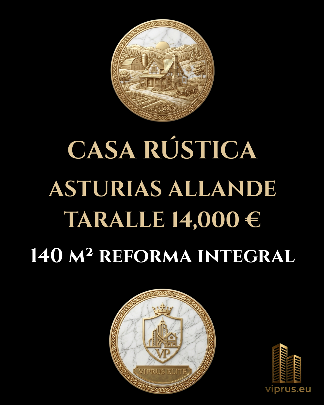 Fondo de inversión: Casa para Reforma Integral en Tarallé por 14.000 € Proyecto de Rehabilitación en Allande: Casa Rústica de 140 m² (14.000 €)
